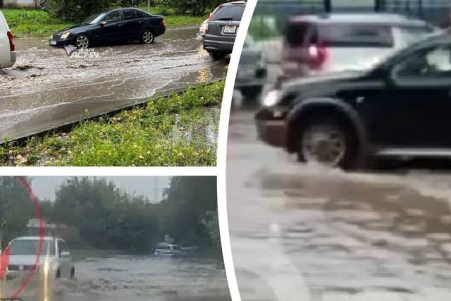 Новосибирские улицы ушли под воду из-за дождей