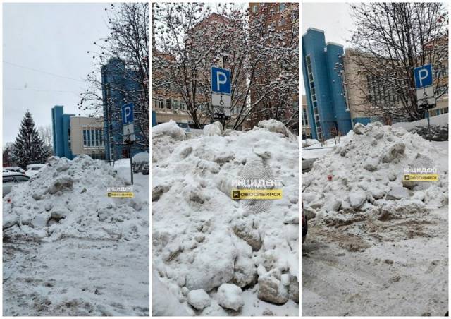 Жители Новосибирска пожаловались на перебои с уборкой снега на улице Каменской