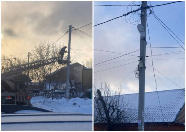 В Новосибирске после жалоб горожан на Артиллерийской начали обустраивать уличное освещение