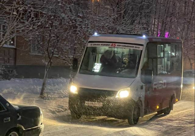 В Новосибирске маршрутка №45 начала ходить через Тихий поселок