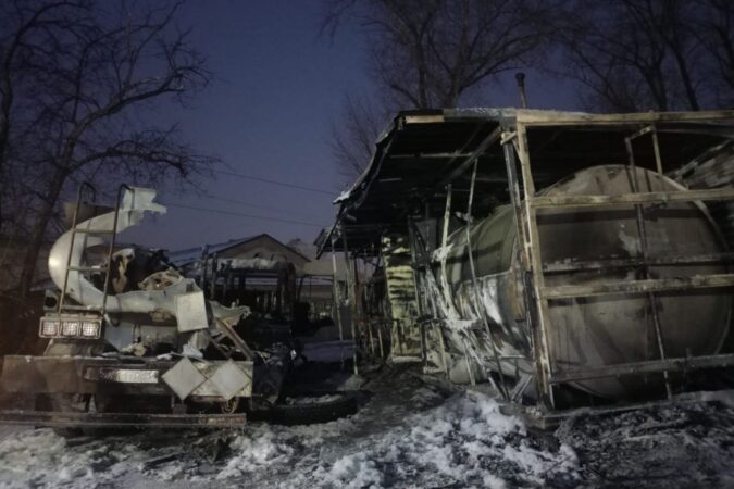 Из-за пожара на новосибирской АЗС завели уголовное дело