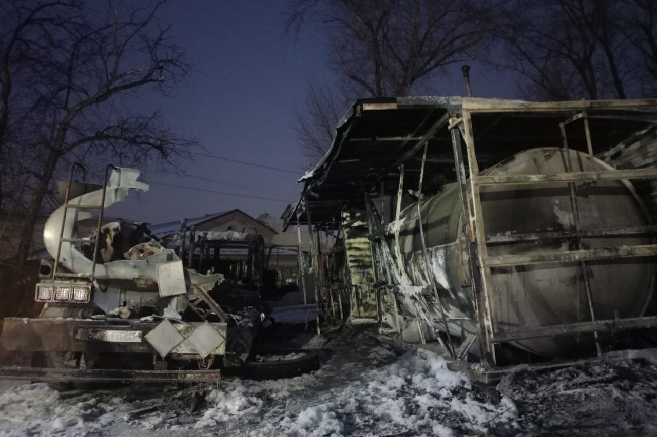 Из-за пожара на новосибирской АЗС завели уголовное дело