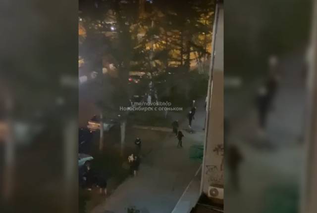 В Новосибирске молодые люди устроили массовую драку возле бара