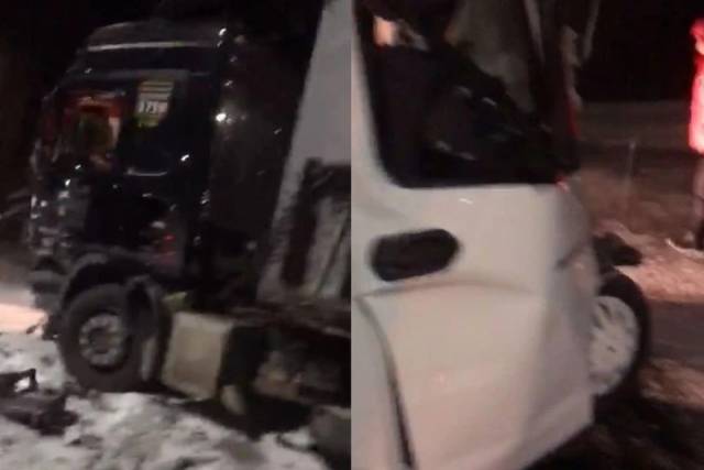 В Новосибирской области 6 человек пострадали в столкновении маршрутки с фурой