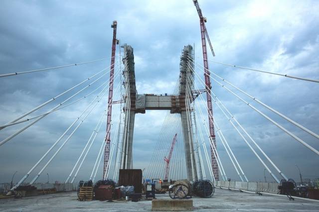 В Новосибирске завершили монтаж вантовой системы четвертого моста