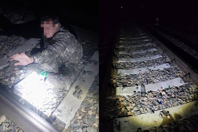 Под Новосибирском пьяный мужчина чудом выжил под колесами поезда