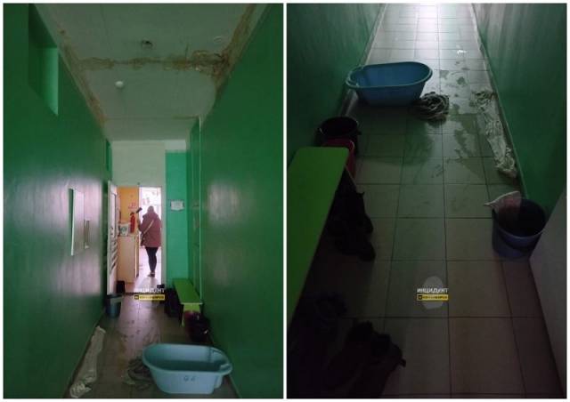 В Новосибирске родители сообщили о потопе в детском саду из-за протекающей крыши