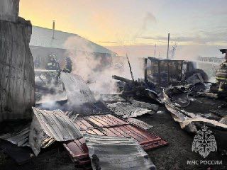 Под Новосибирском пожарные спасли из горящего дома маломобильного мужчину