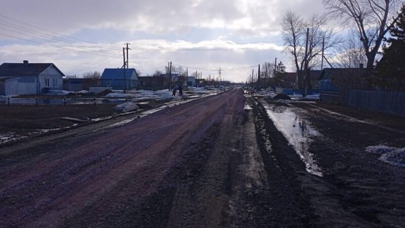В Новосибирской области после жалоб местных жителей отремонтировали затопленную дорогу