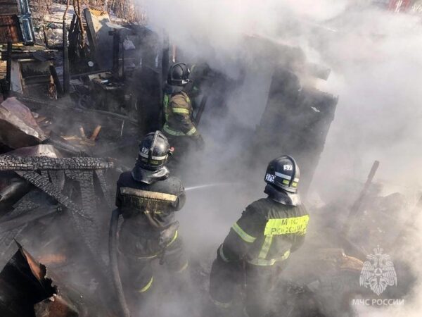 В Новосибирской области двое мужчин погибли на пожаре в частном секторе