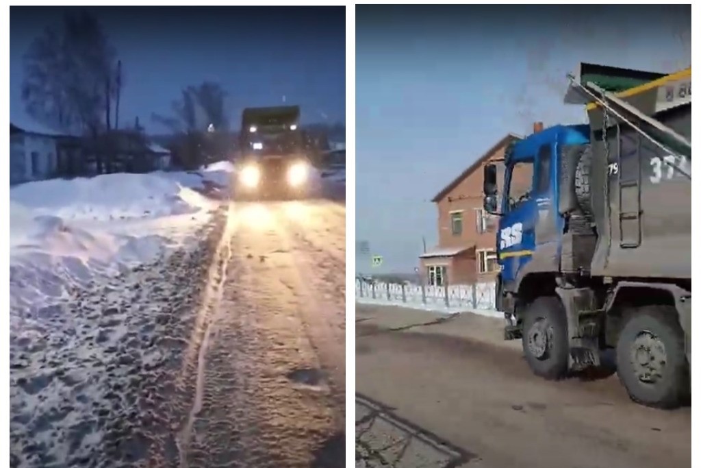 Под Новосибирском жителей села терроризируют большегрузы