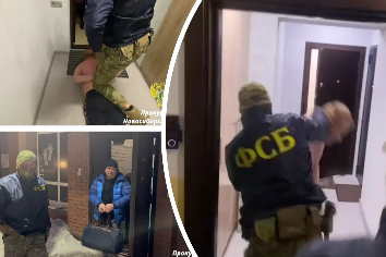 Появилось видео задержания руководства новосибирского «СпецТрансСтроя»