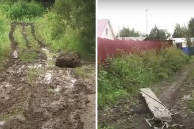 В селе под Новосибирском исчезла дорога — не проедут скорая и пожарные