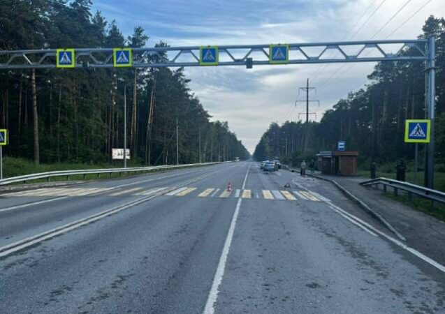 Под Новосибирском иномарка насмерть сбила 63-летнего мужчину на пешеходном переходе