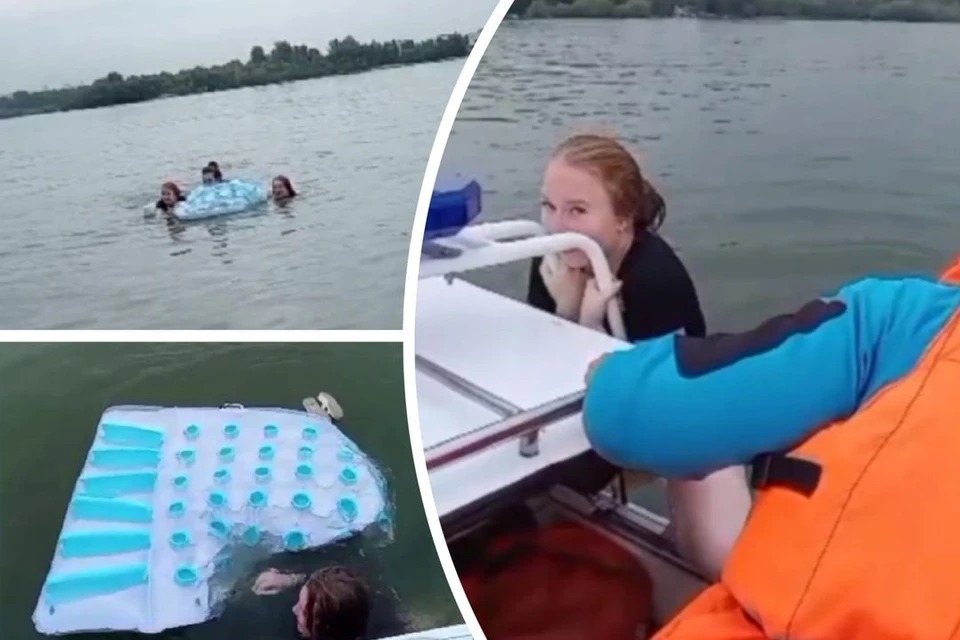 В Новосибирске в Оби нашли трех девушек на сдувшемся матрасе