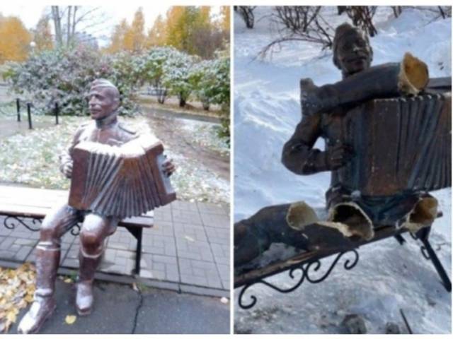 В Новосибирске пропал памятник Василию Теркину