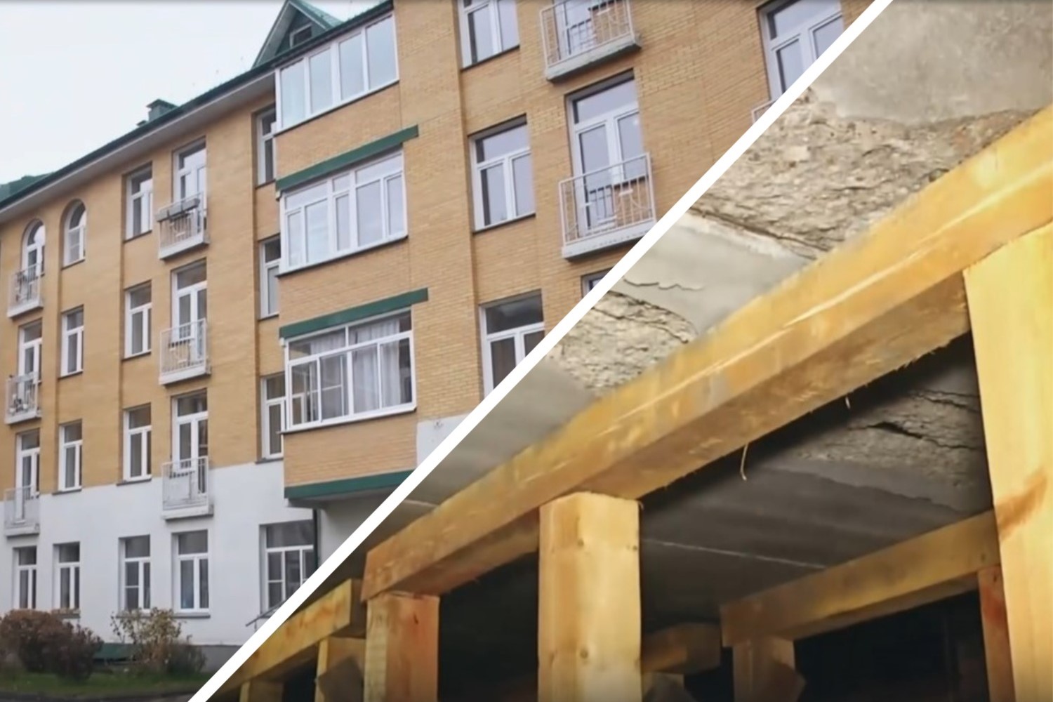 В Новосибирске квартира рушится после пожара в подвале