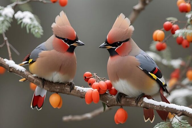 Более 100 пьяных свиристелей прилетели в Новосибирск