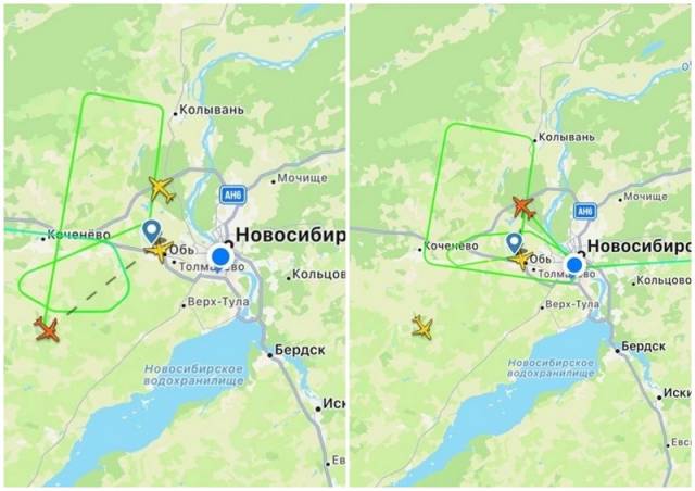 В Новосибирске несколько самолетов не смогли приземлиться из-за тумана
