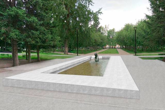 В Новосибирске Первомайский сквер реконструируют к середине октября