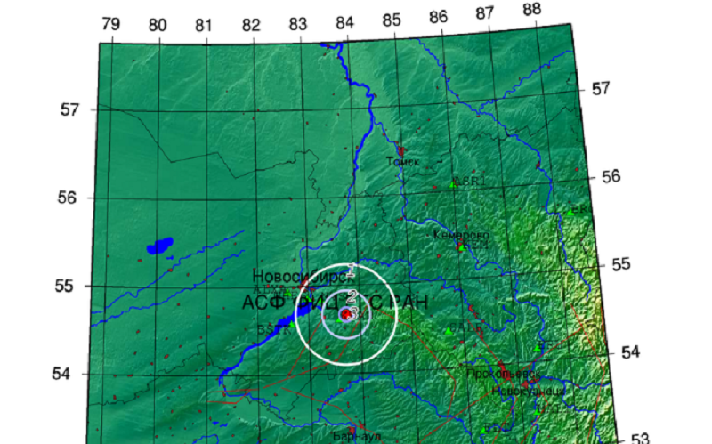 Под Новосибирском 25 июня произошло землетрясение