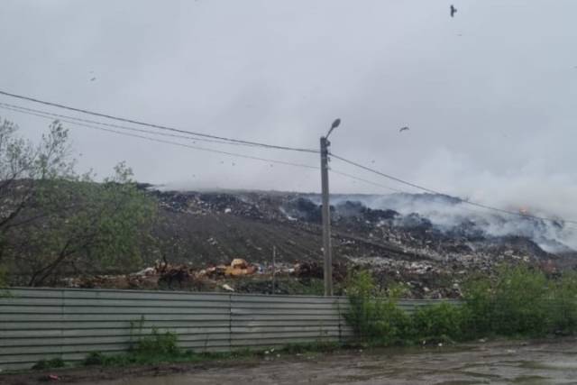 В Новосибирске из-за пожара на мусорном полигоне возбудили уголовное дело