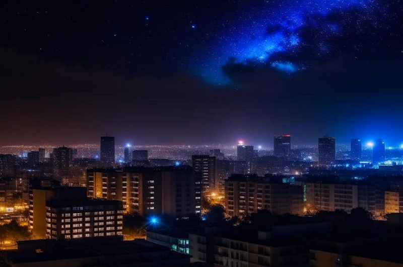 В Новосибирске жители заметили яркое свечение в небе