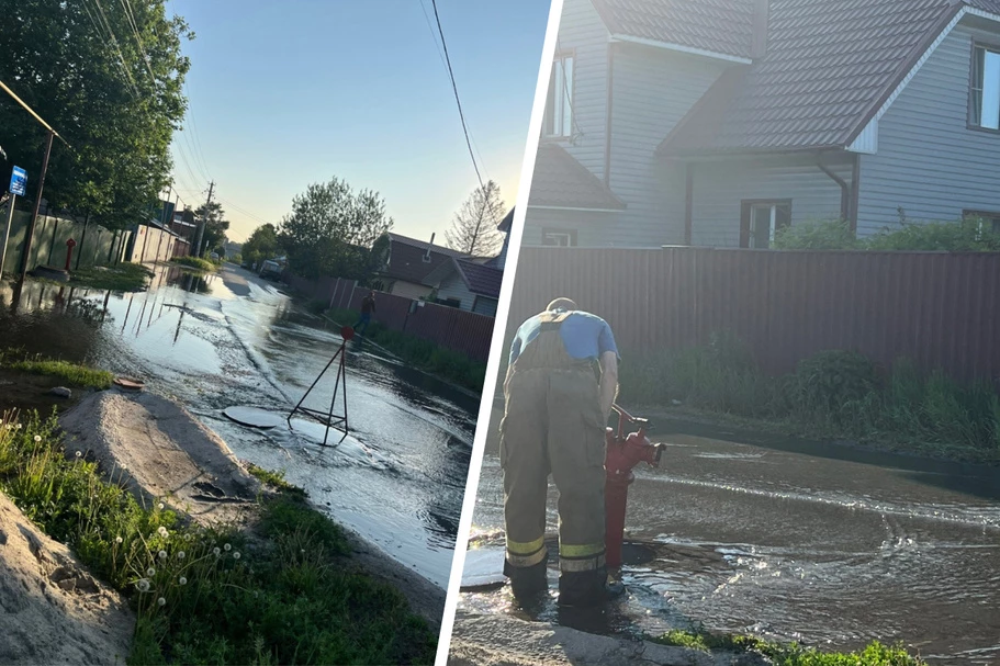 В Новосибирске затопило частные дома в Нижней Ельцовке