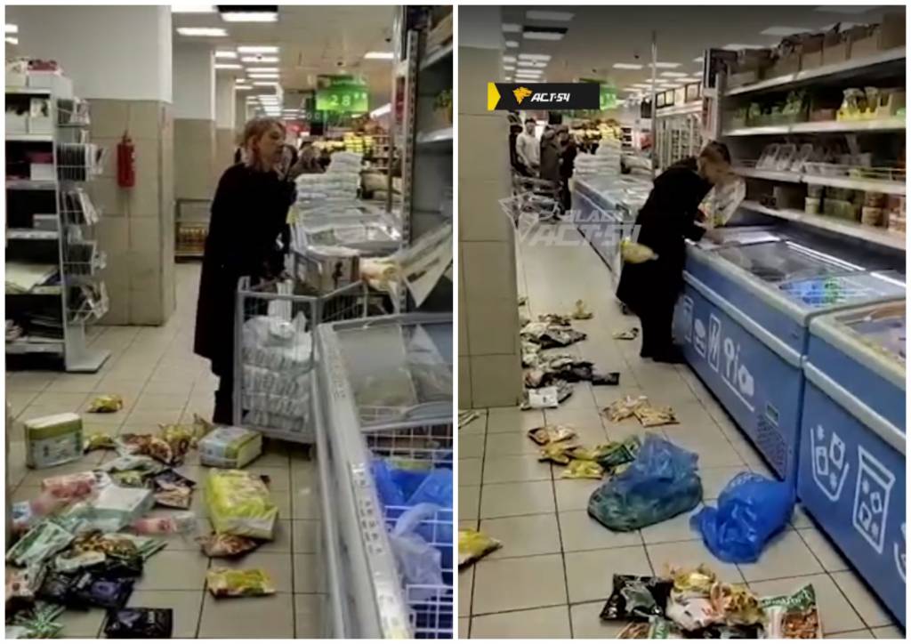 В Новосибирской области женщина разгромила магазин из-за потерянной линзы