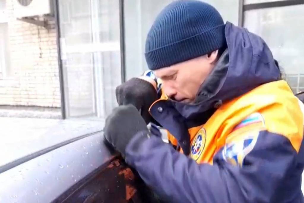 В Новосибирске двухлетний малыш оказался заблокирован в автомобиле