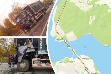 ДТП с фурами под Новосибирском вызвало пятикилометровую пробку