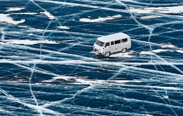 В Новосибирской области за неделю за выезд на лед на автомобилях оштрафовали 10 человек