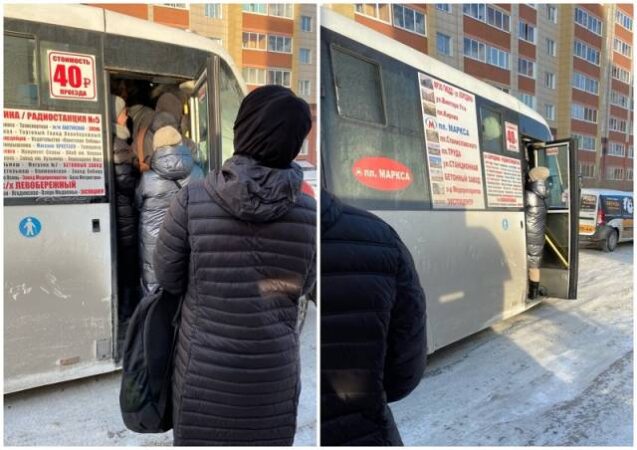 Жители Новосибирска сообщили о нехватке и переполненности маршруток №10