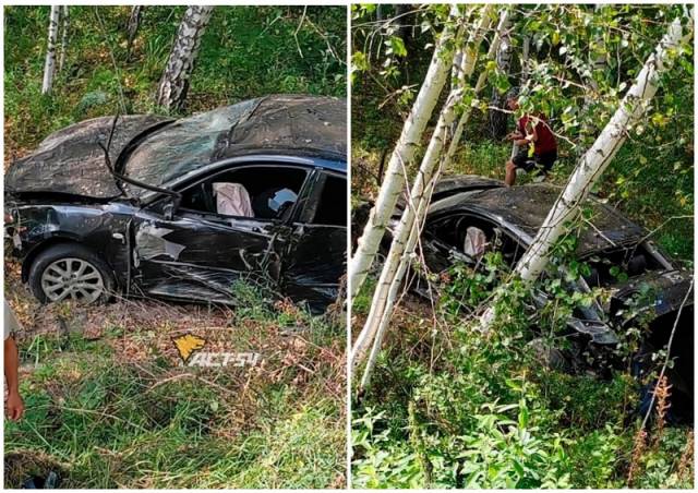 Под Новосибирском водитель без прав и его пассажирка погибли в ДТП