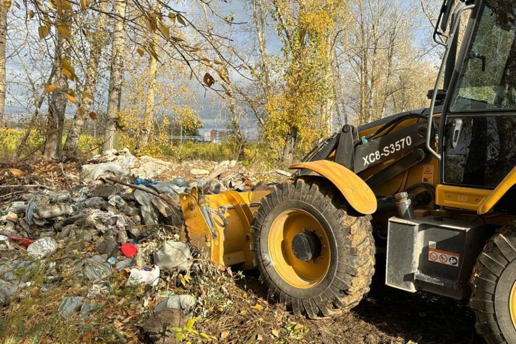 145 тонн мусора вывезли со свалки в Кировском районе Новосибирска