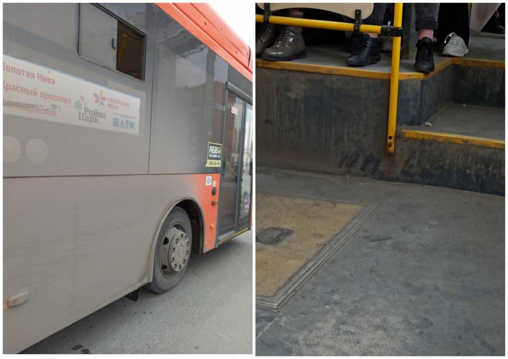 «Из салона не видно улицу»: новосибирцы рассказали о грязи в автобусе №95