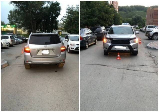 В Новосибирске иномарка сбила во дворе дома 6-летнюю девочку