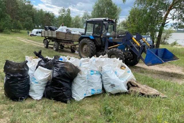 В Новосибирской области активисты собрали в Караканском бору более 700 мешков мусора