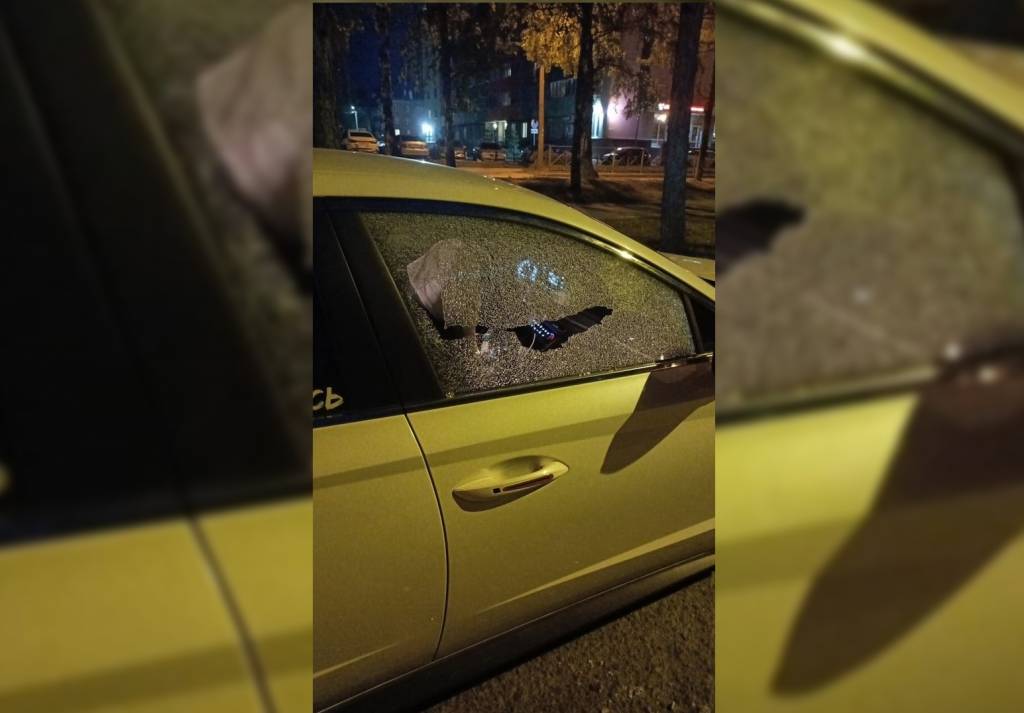 В Новосибирске неизвестные ночью обстреляли иномарку