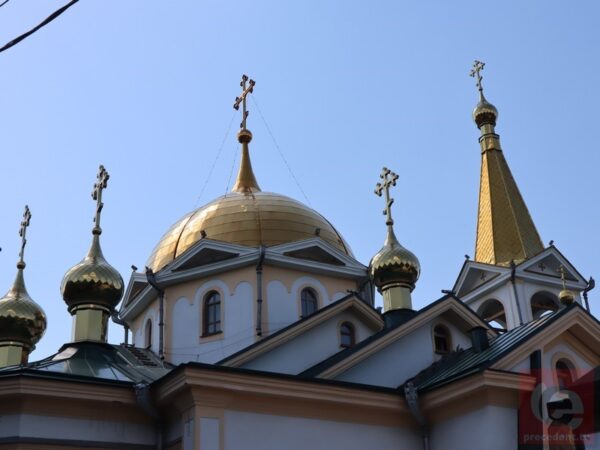 Новосибирский митрополит Никодим освятил вербы в Вознесенском соборе