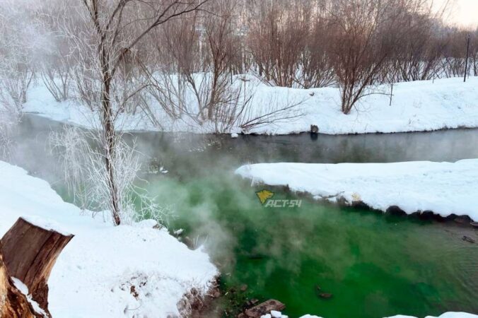 В «СГК-Новосибирск» объяснили причину зеленой воды в Каменке