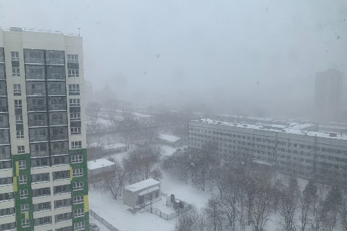 Затяжной снегопад и теплая погода ожидаются в Новосибирске