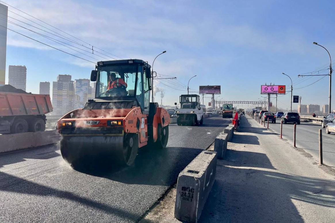 На Димитровском мосту в Новосибирске ограничат скоростной режим